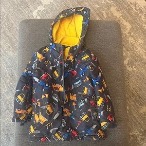 Kids Construction-Themed Raincoat